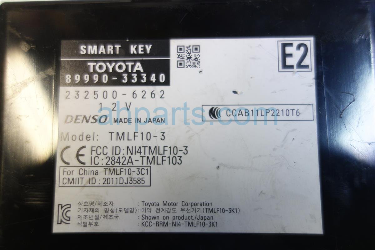 $95 Lexus SMARK KEY CONTROL MODULE