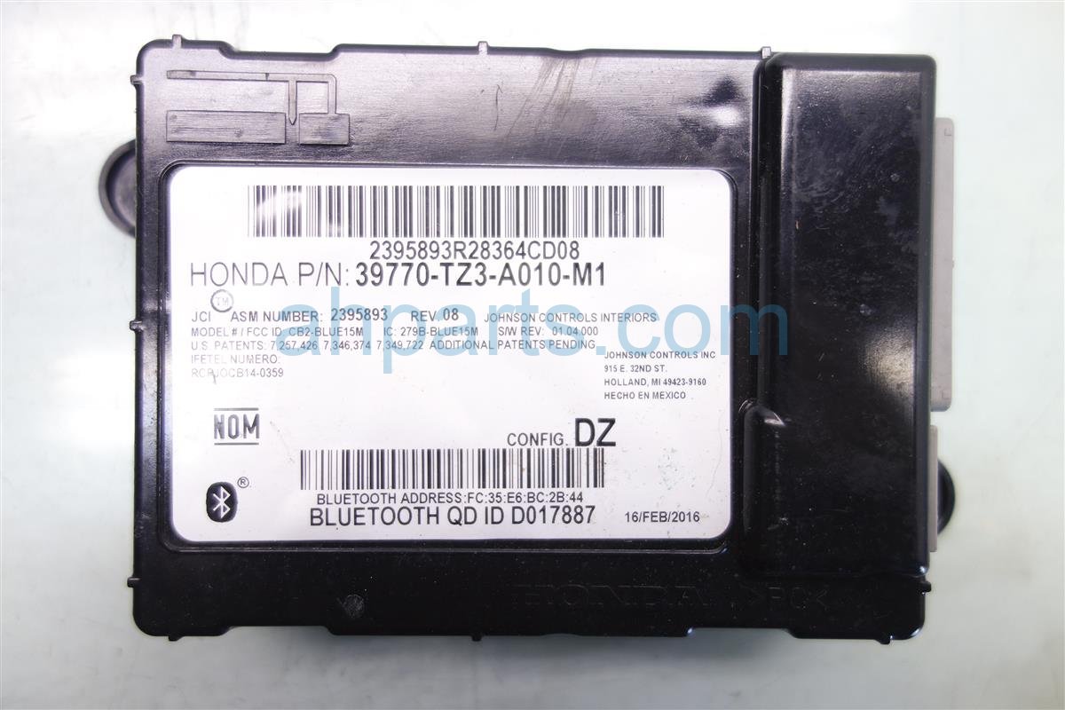 $75 Acura HFT BLUETOOTH UNIT 39770-TZ3-A01