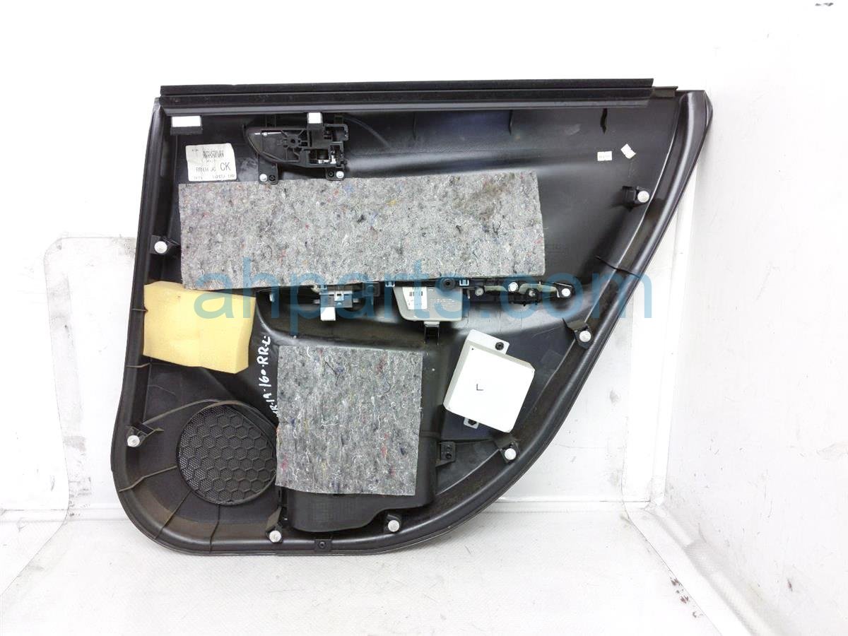 $80 Subaru RR/LH INTERIOR DOOR PANEL - BLK/SLVR