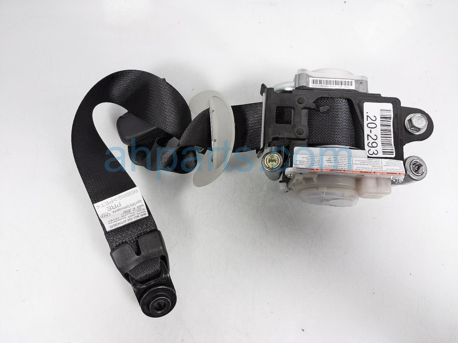 $125 Honda FR/RH SEAT BELT - BLACK - 4DR SDN