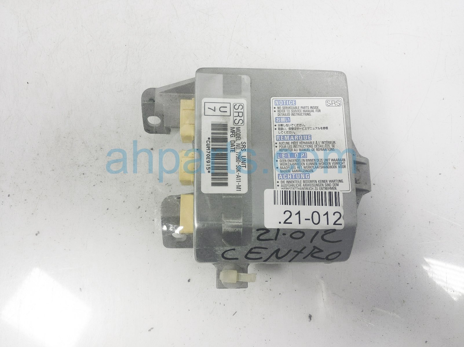 $50 Acura SRS AIRBAG MODULE