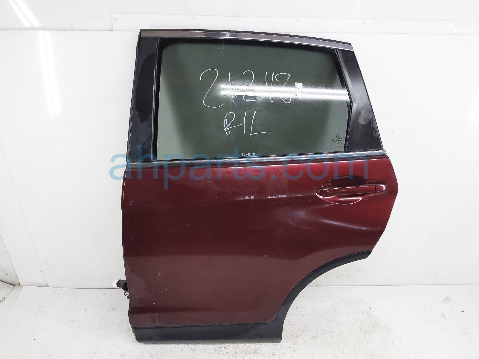 $719 Honda RR/LH DOOR - RED - NO INSIDE TRIM