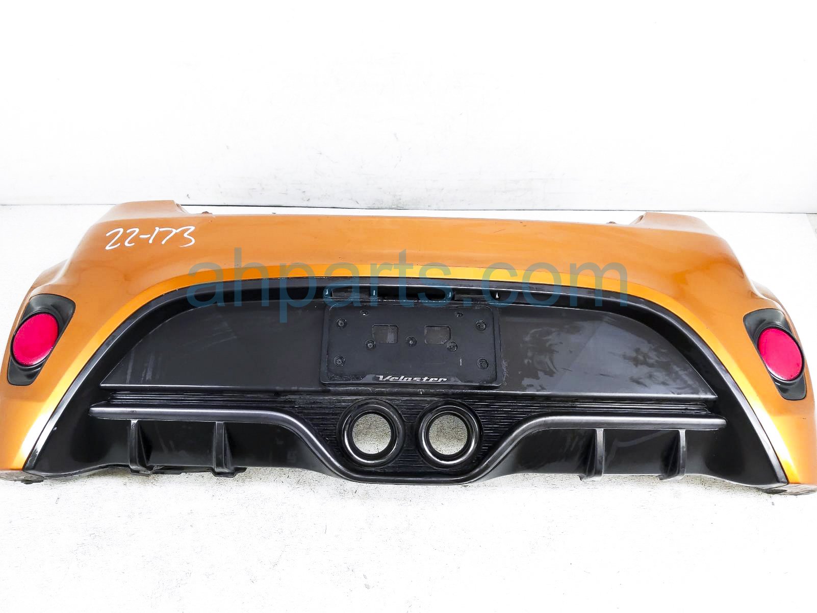 $195 Hyundai REAR BUMPER COVER - ORANGE - SCUFFS