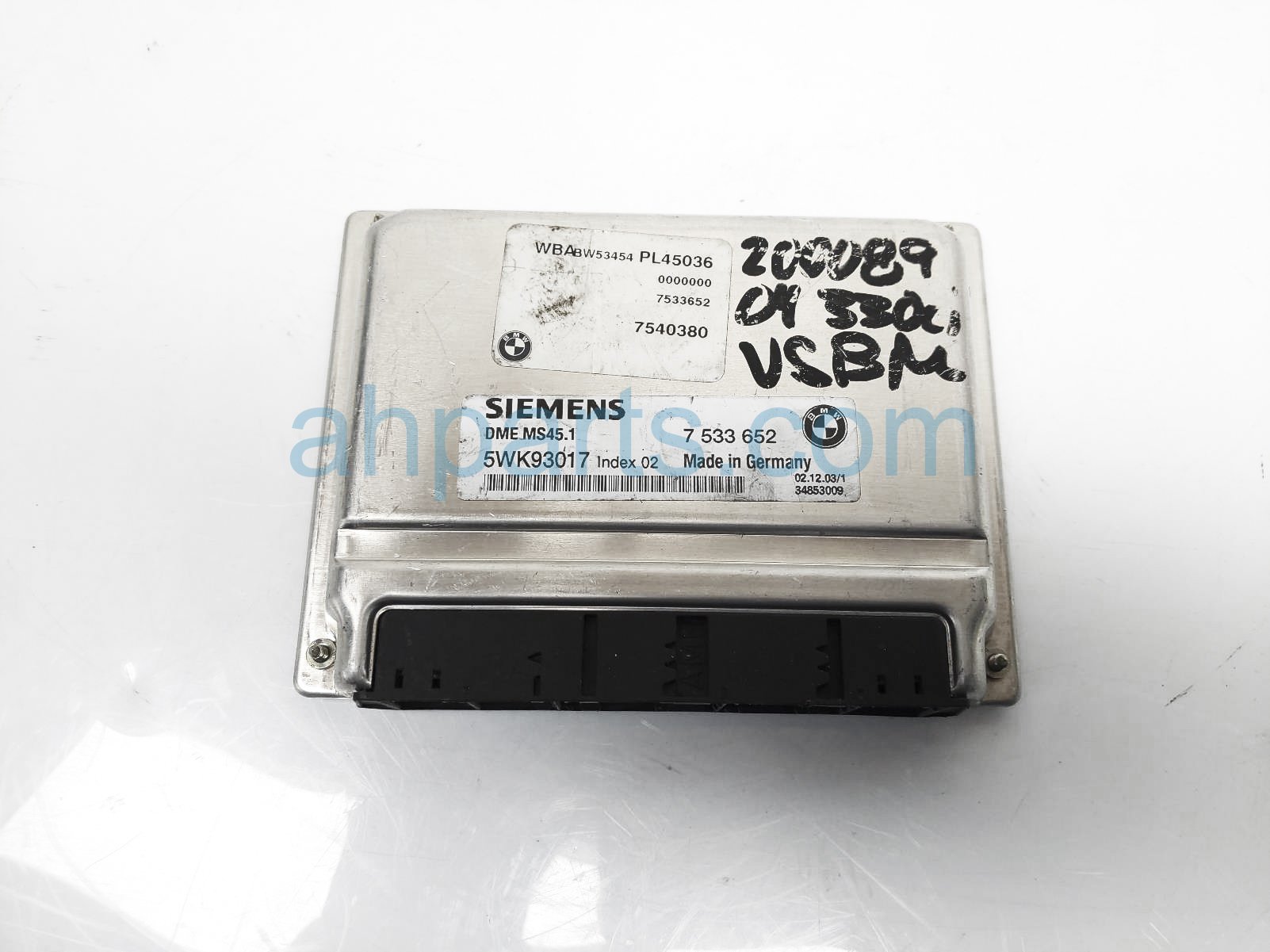 $40 BMW ENGINE CONTROL MODULE UNIT