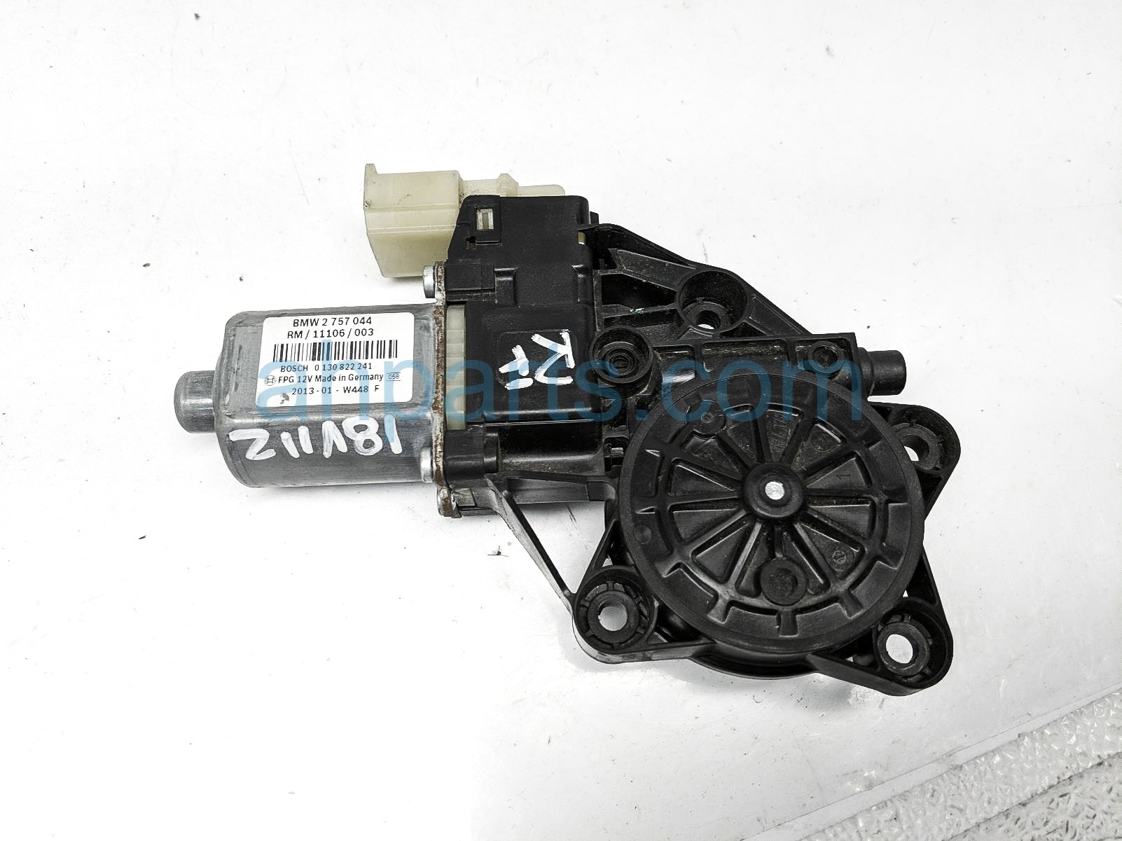 $25 BMW FR/RH WINDOW REGULATOR MOTOR ONLY