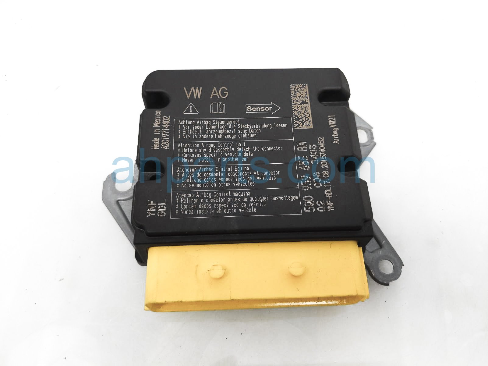 $40 Volkswagen SRS AIRBAG CONTROL MODULE - BLOWN AB