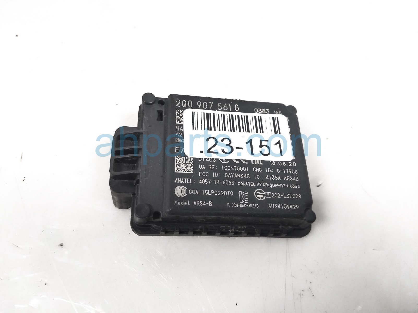 $250 Volkswagen CRUISE CONTROL DISTANCE SENSOR