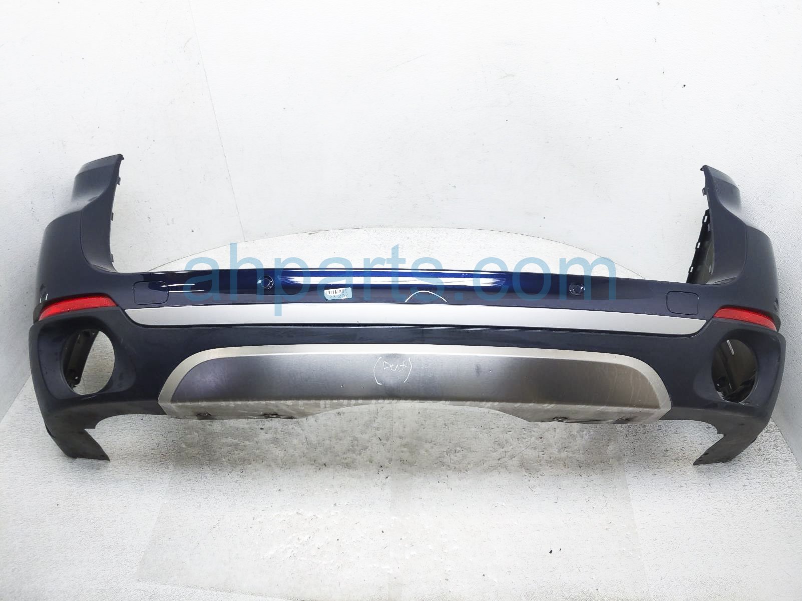 $500 BMW REAR BUMPER COVER - BLUE - DENT