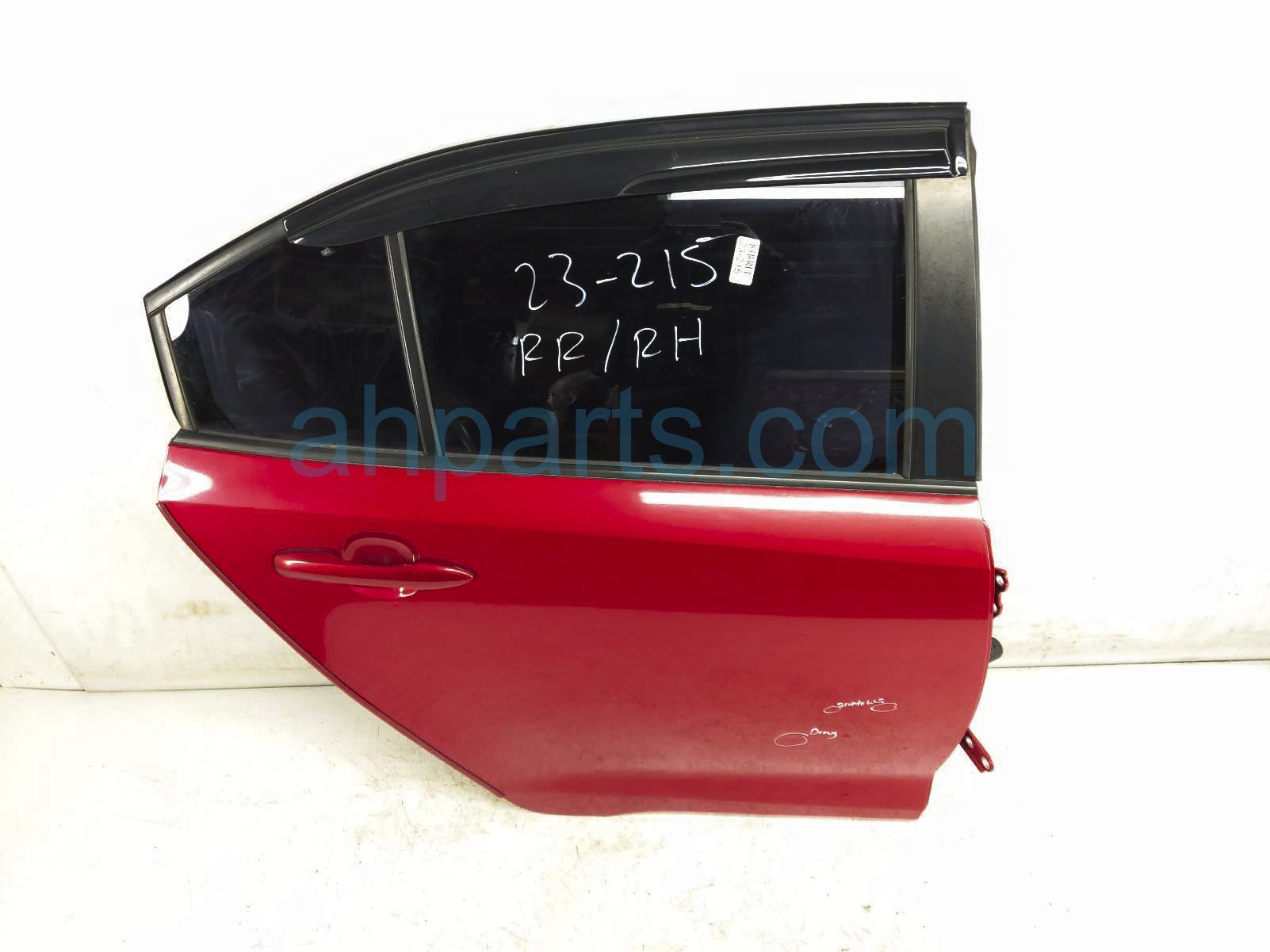 $545 Toyota RR/RH DOOR - RED - NO INSIDE TRIM*