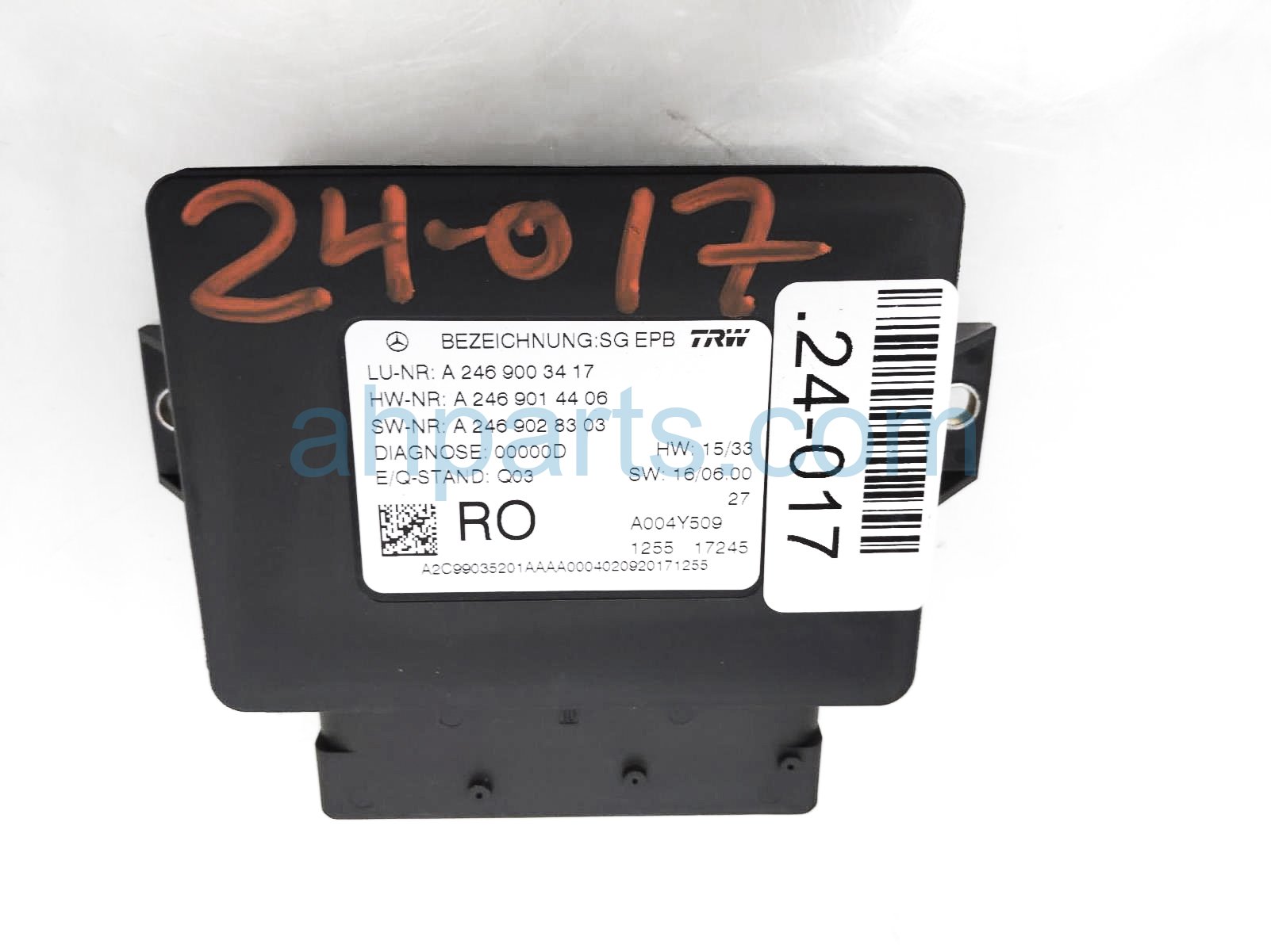 $40 Mercedes PARKING BRAKE CONTROL MODULE