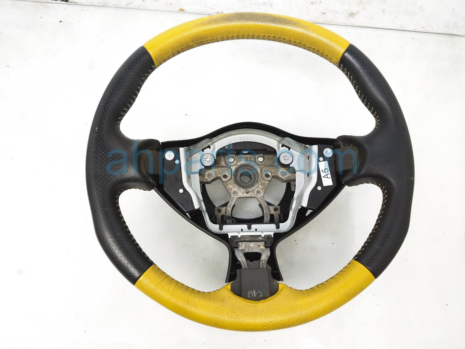 $350 Nissan STEERING WHEEL - BLACK / YELLOW