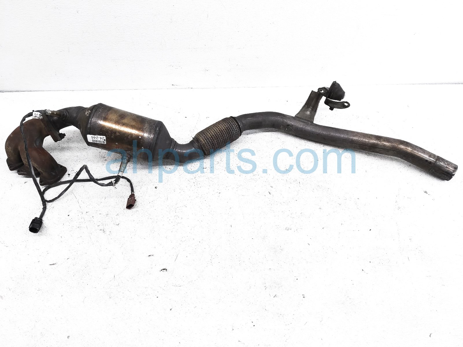 $495 Porsche LH EXHAUST CONVERTER W/PIPE